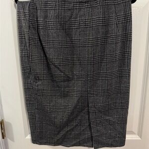 HALARA Gray Plaid Pencil Skirt